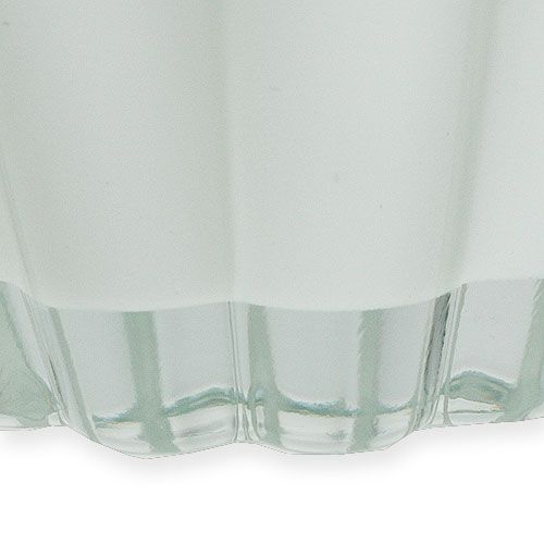Floristik24 Glazen vaas "Bloom" wit Ø14cm H17cm