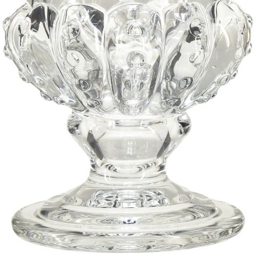 Artikel Vintage glazen vaas in bekerdesign – helder, 16x20 cm – elegante tafeldecoratie