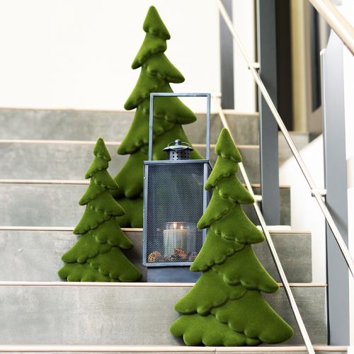 Floristik24 Grote metalen lantaarn met draadvensters in antiek grijs - 19x36x60 cm - decoratieve lantaarn met draaggreep