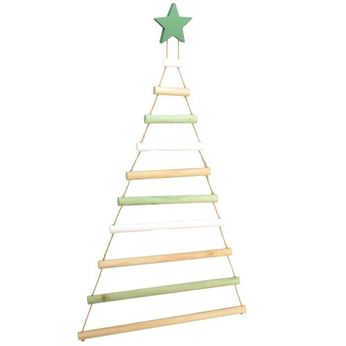 Floristik24 Hangdecoratie kerstboom ster hout H59cm