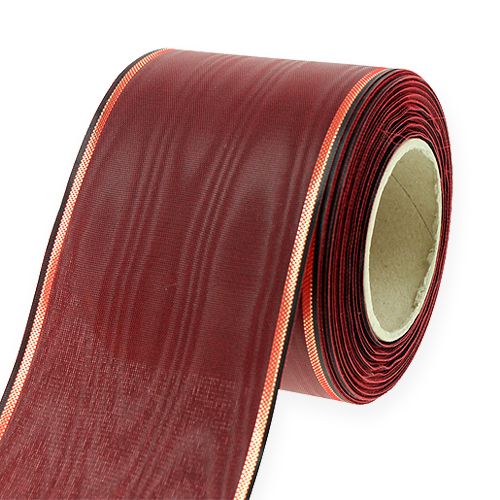 Floristik24 Kranslint Bordeaux 7,5cm 25m