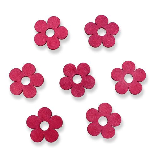 Houten bloemen Ø4cm roze 72 st | Floristik24.nl