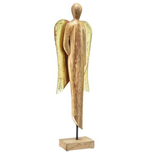 Floristik24 Houten engel houten figuur engel decoratie naturel goud 17×9×60cm