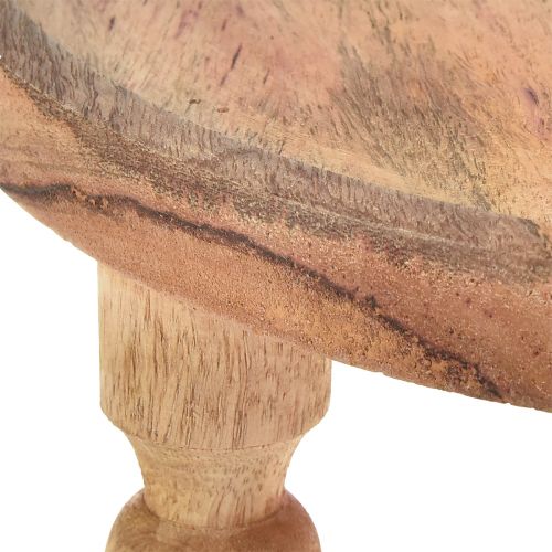 Artikel Houten taartplateau met 2 niveaus mangohout Ø35cm/Ø24cm H51,5cm