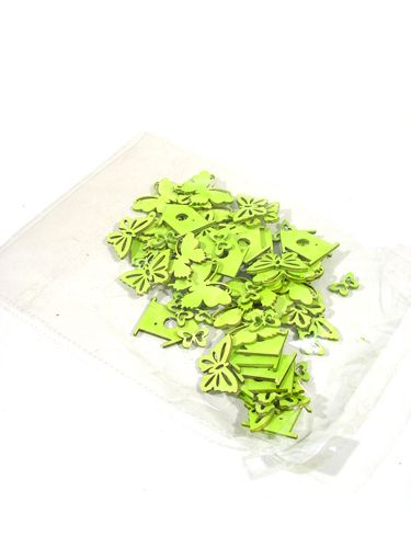 Floristik24 Houten assortiment vlindervogelhuis groen 60p