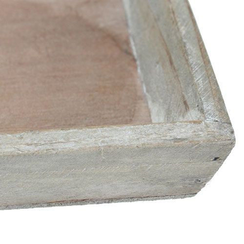 Floristik24 Houten dienblad grijs 57cm x 17cm