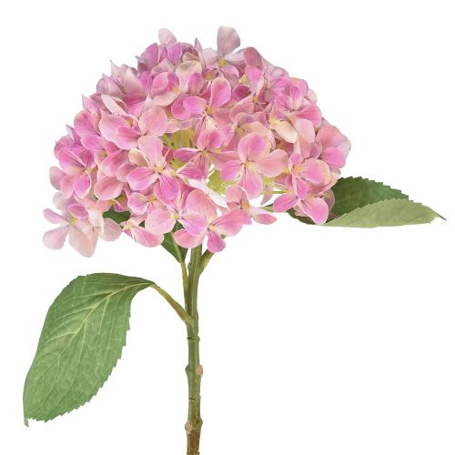 Floristik24 Hortensia kunstroze kunstbloem roze Ø15,5cm 45cm