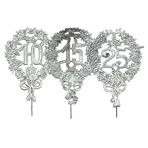 Floristik24 Jubileumnummers zilver