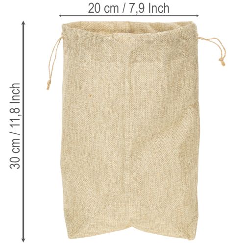 Jute tas 20×10cm H30cm Cadeautas | Floristik24.nl