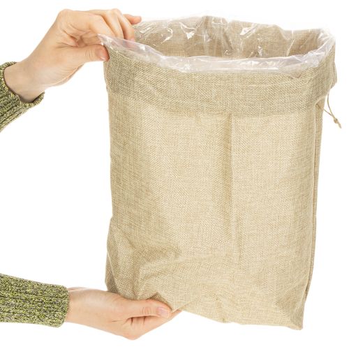 Jute tas 28×10cm H40cm | Floristik24.nl