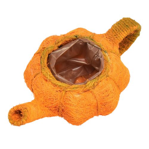 Artikel Plantpot pompoendecoratie oranje/geelgroen Ø13cm