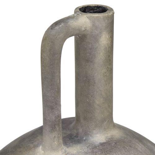 Artikel Keramiek vaasje antieklook keramiek grijs roest H27cm