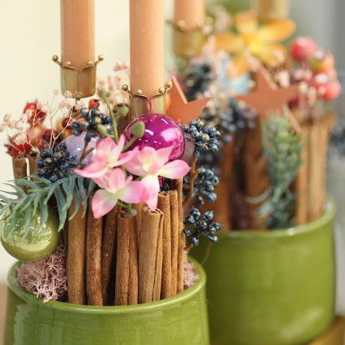 Artikel Kaarsenhouder kroon goud, stokkaarsenhouder metaal 4 stuks