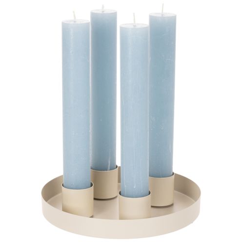 Magnetische kaarsenhouders voor dikke taps toelopende kaarsen (4 cm), 4 stuks | Floristik24.nl