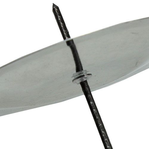 Floristik24 Kaarsenhouder met doorn, zilver 6 cm, 36 st