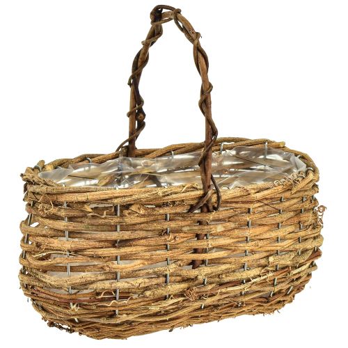Floristik24 Plantenmand met natuurlijk rankenhandvat 25x14,5x24,5cm
