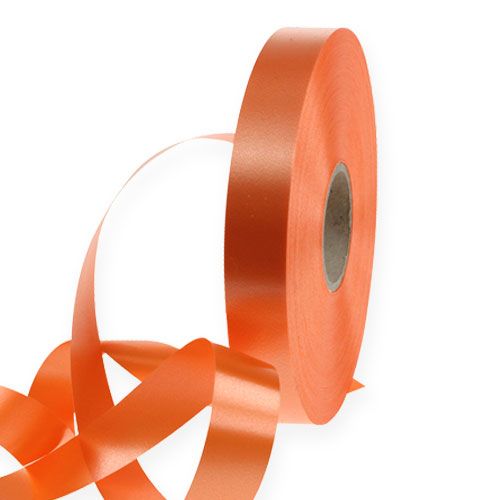 Floristik24 Krulband Oranje 19mm 100m