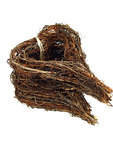 Floristik24 Hartvormige takkenkrans 20x25cm 4 stuks naturel