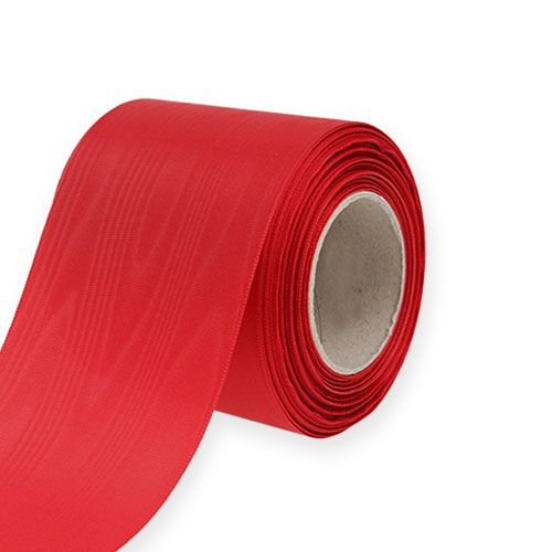 Floristik24 Kranslint rood 75mm 25m