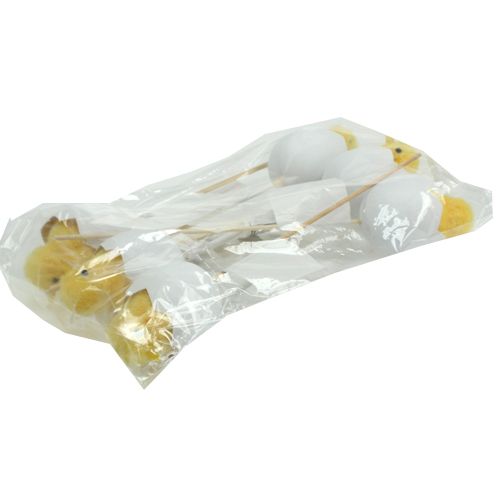 Floristik24 Easter plug kuiken 7cm 6st