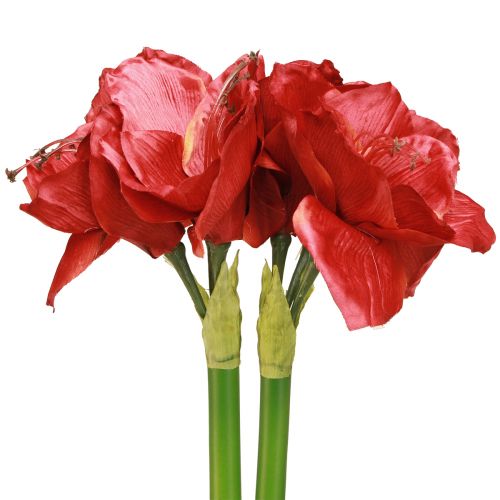 Artikel Kunst Amaryllis Kunstbloemen Rood Ø18cm L68cm 2st