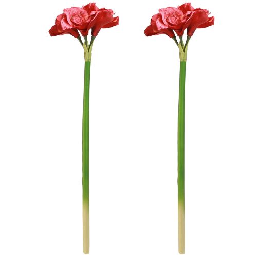 Artikel Kunst Amaryllis Kunstbloemen Rood Ø18cm L68cm 2st