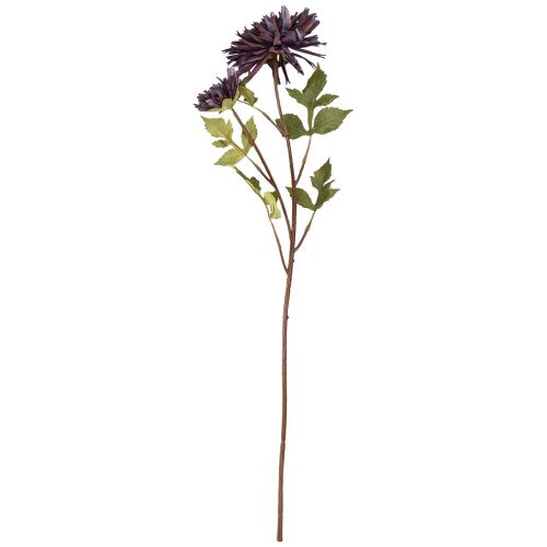 Artikel Kunstchrysant 2 bloemen paars Ø5/11cm L70cm