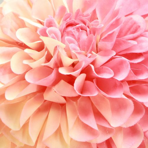 Artikel Kunstdahlia&#39;s in perzikroze Ø10cm L80cm 2st