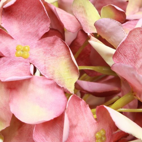 Artikel Kunsthortensia Groot Roze Mauve Ø15cm L58cm 2st