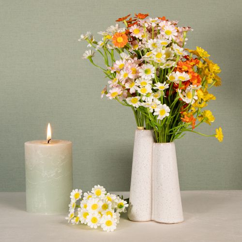 Artikel Kunstmatige kamille als boeket bloemen voor natuurlijke en onderhoudsvriendelijke decoratie, 28 cm, 3 stuks