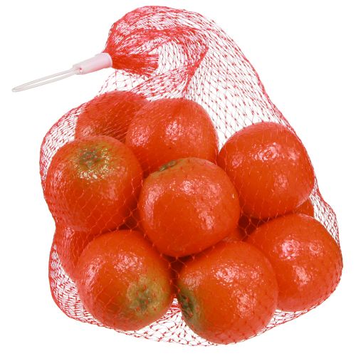 Artikel Kunstmandarijnen in het net decoratief fruit Ø5cm 12 st
