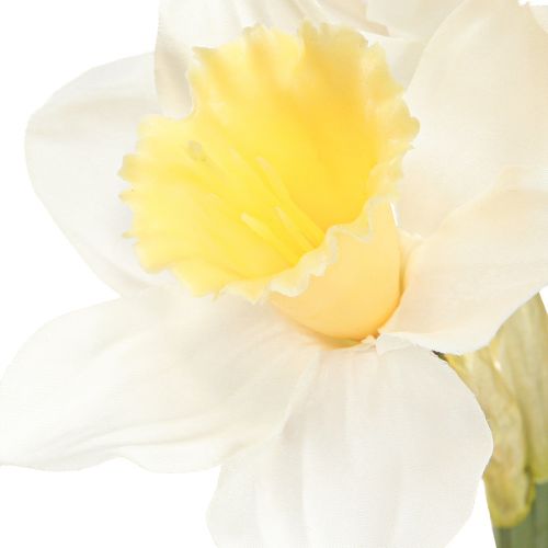 Artikel Kunstnarcissen zijden bloemen witte narcis 40cm 3 st