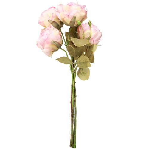 Artikel Kunstrozen kunstrozen zijden bloemen roze L44cm 4 st