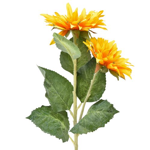 Floristik24 Kunstzonnebloemen geel 80cm