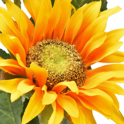 Floristik24 Kunstzonnebloemen geel 80cm
