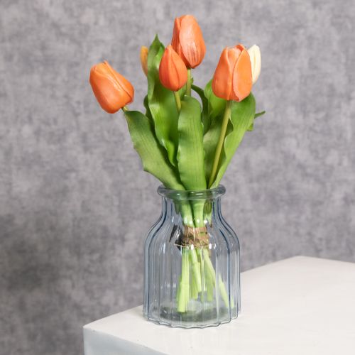 Artikel Kunstmatige tulpen voor lentedecoratie, woonkamer en keuken, met een levensechte uitstraling, 30 cm, 7 stuks