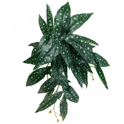 Kunst Begonia Kunstplant Groen, Donkergroen 42×28cm