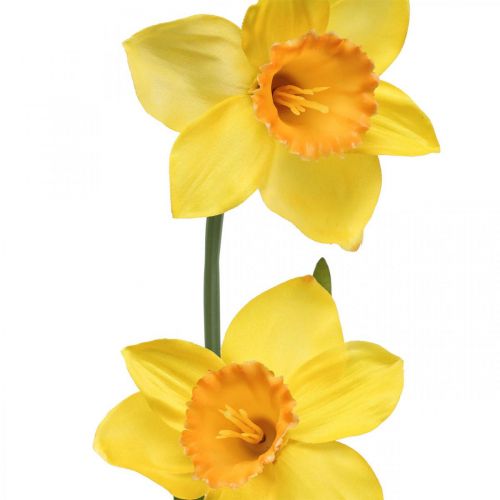 Artikel Kunst Narcissen Zijden Bloemen Geel 2 bloemen 61cm