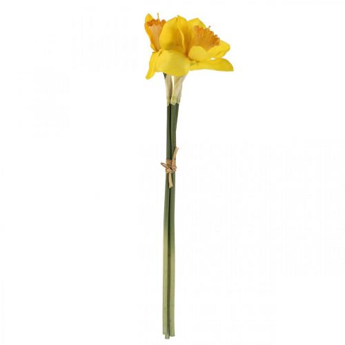 Artikel Kunstnarcissen zijden bloemen gele narcissen 40cm 3 st