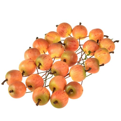 Artikel Kunstappel 3cm op draad 24 st
