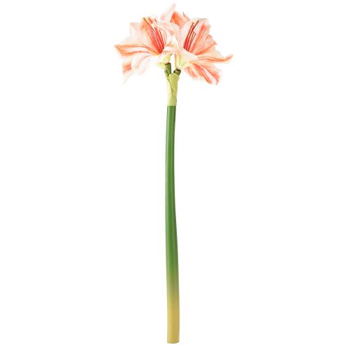 Artikel Kunst Ridderster Kunstbloemen Wit Rood Oranje Amaryllis 40cm 3st