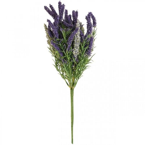 Floristik24 Lavendel kunstplant kunstplant paars wit heester 46cm