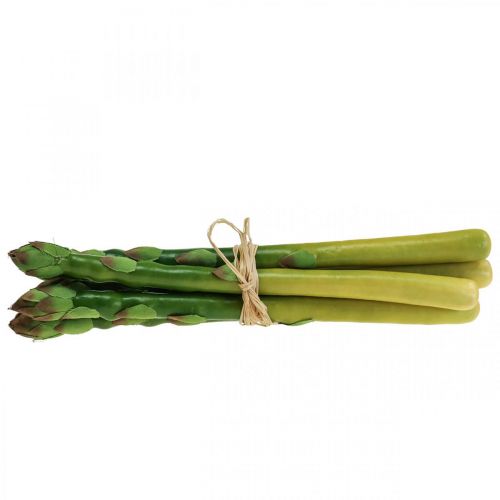 Artikel Kunstasperges groente decoratieve aspergebos L23cm 5st