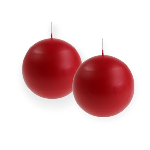 Floristik24 Bolkaarsen 60mm rood 16 st