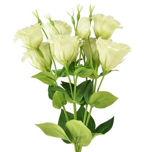 Artikel Kunstbloemen Eustoma Lisianthus geelgroen 52cm 5 st