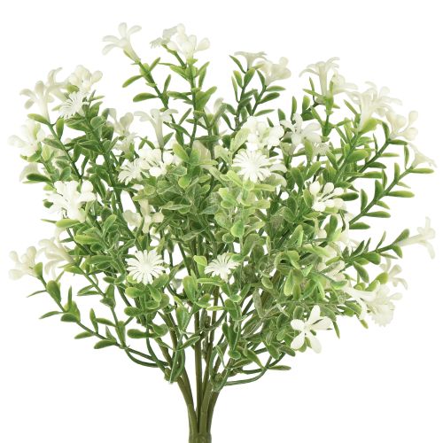 Floristik24 Kunstbloemen wit Kunstbloemenboeket ijsplant wit 26cm