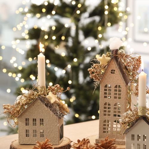 Kunstplanten vlas kunst goud Adventsdecoratie 54cm 4 st | Floristik24.nl