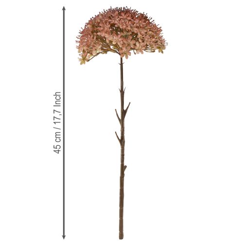 Artikel Kunsttak herfstdecoratie bloementak bruin rood 45cm 2 stuks