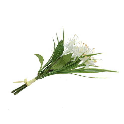 Floristik24 Decoratief boeket wit 28cm