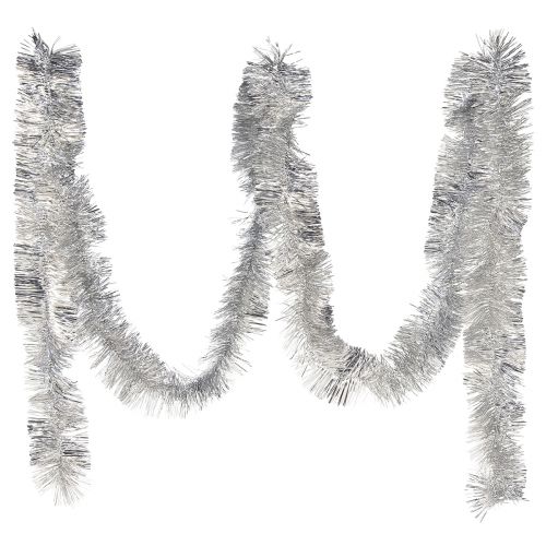 Artikel Sprankelende zilveren klatergoudslinger 270 cm – perfect voor feestelijke decoraties – veelzijdig